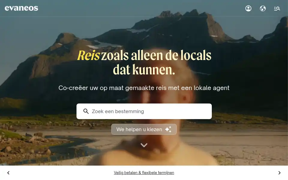 Screenshot of evaneos.nl