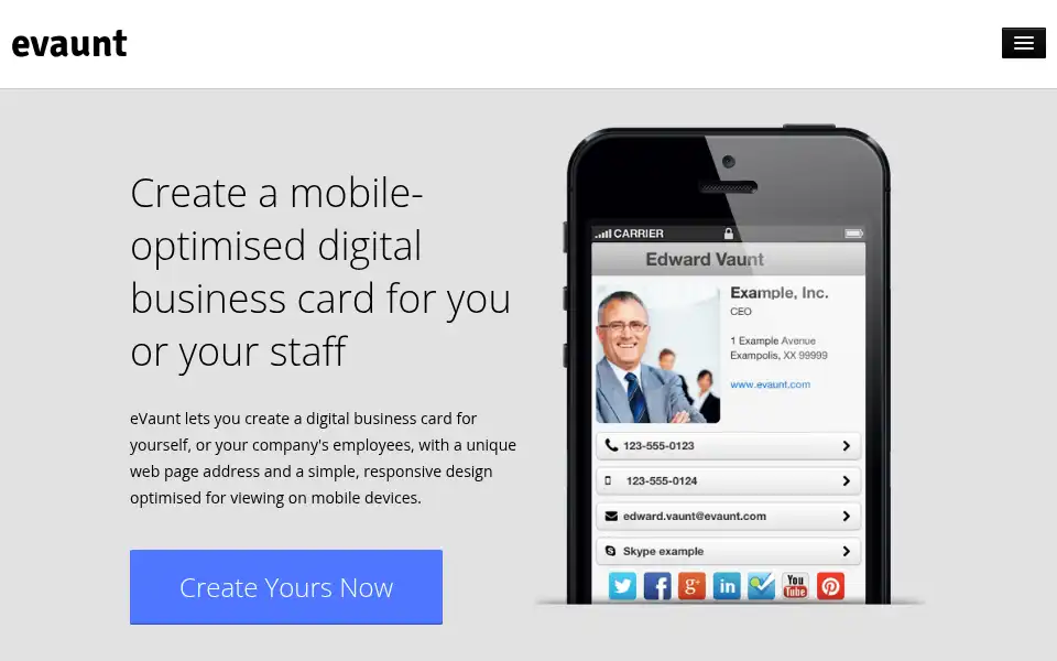 Screenshot of evaunt.com