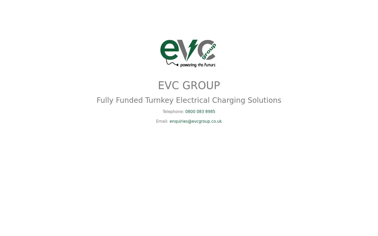 Screenshot of evcgroup.co.uk
