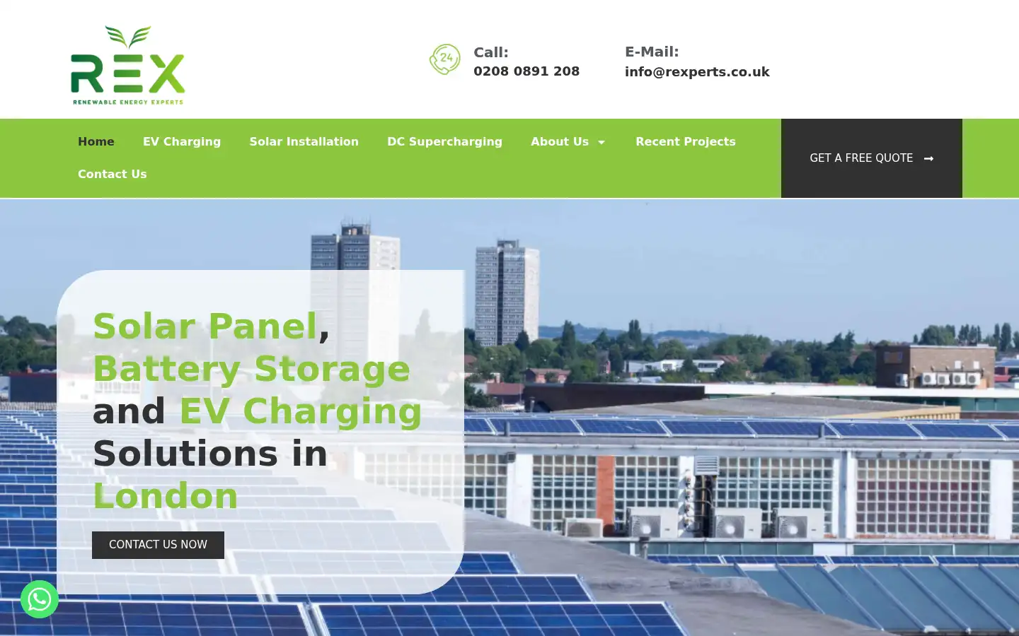 Screenshot of evchargingexperts.co.uk