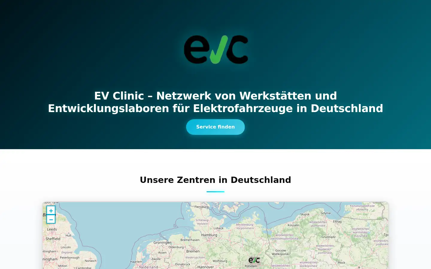 Screenshot of evclinic.de