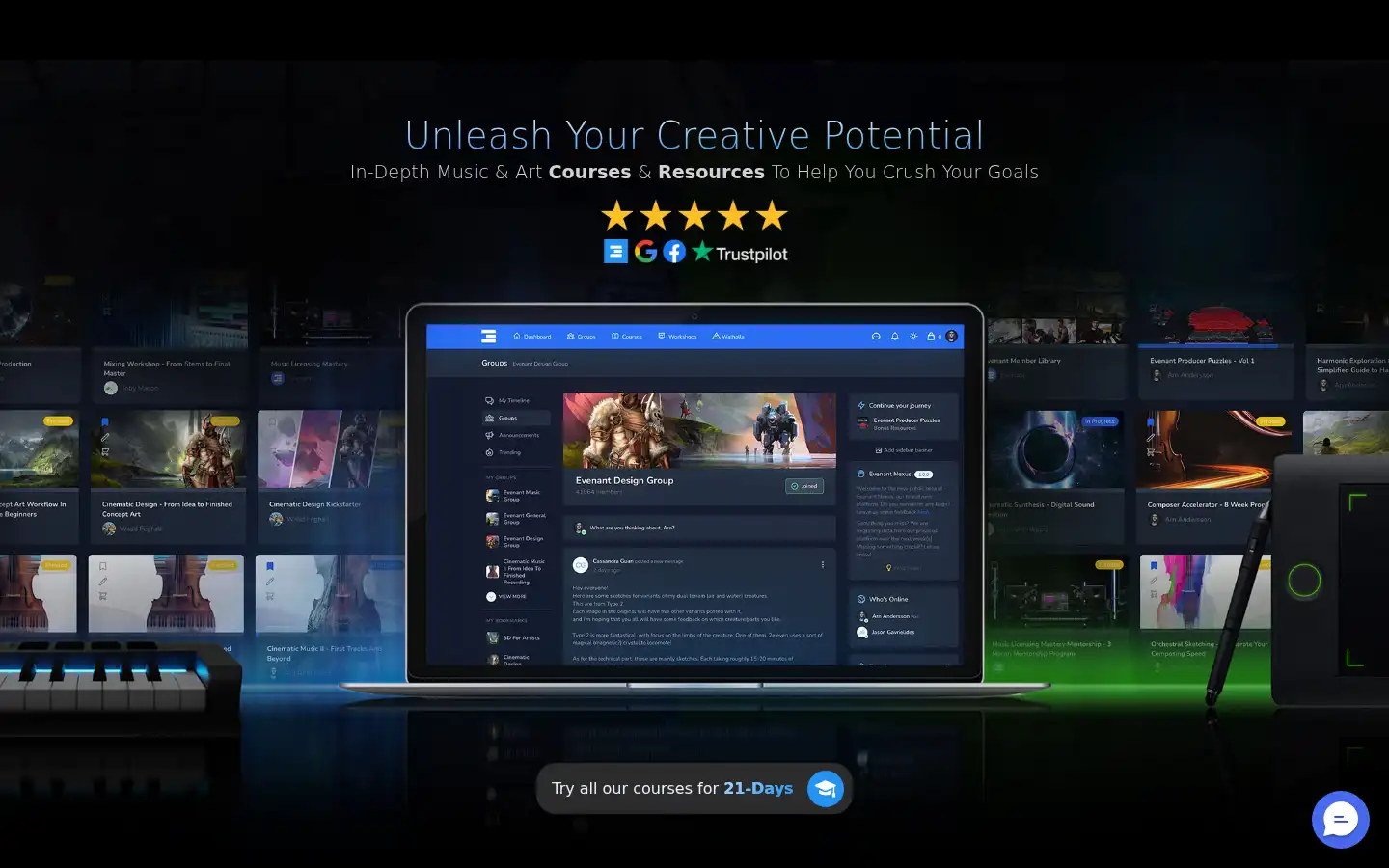 Screenshot of evenant.com