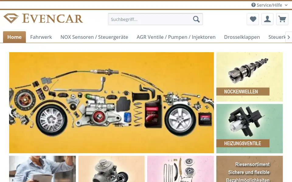 Screenshot of evencar.de