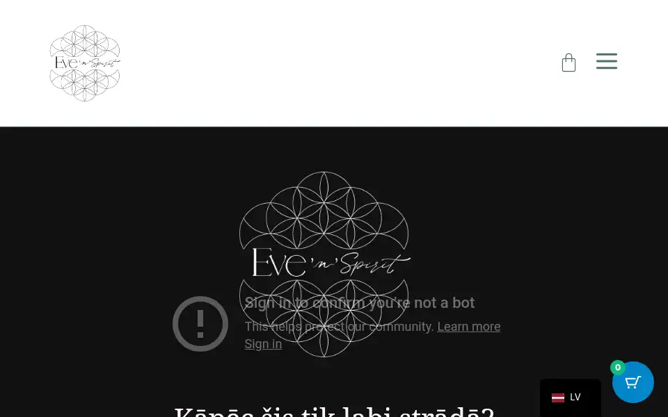 Screenshot of evenspirit.com