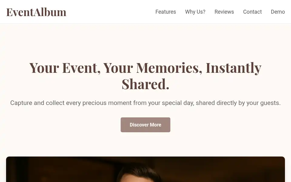 Screenshot of eventalbum.co.uk