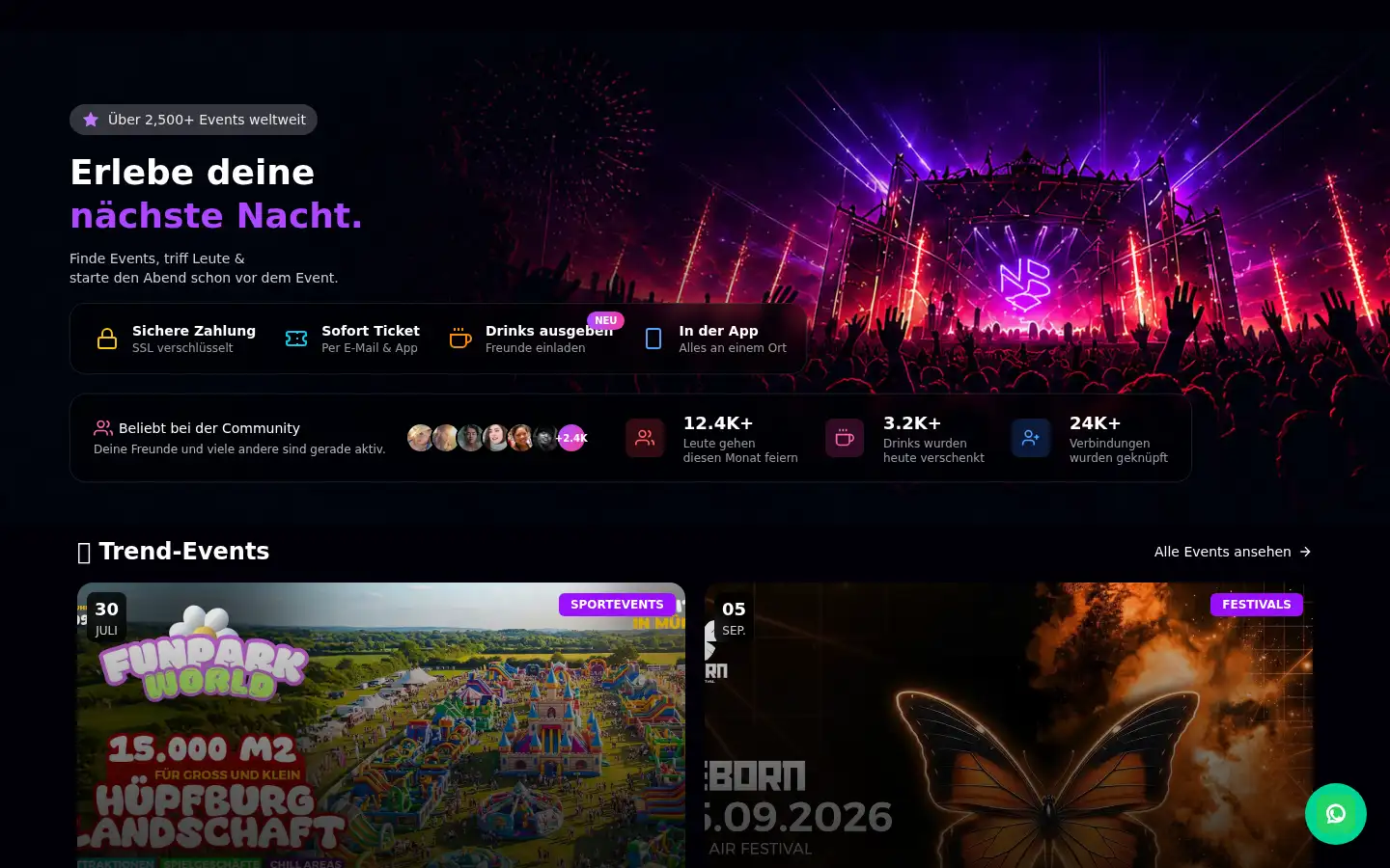 Screenshot of eventboxde.com