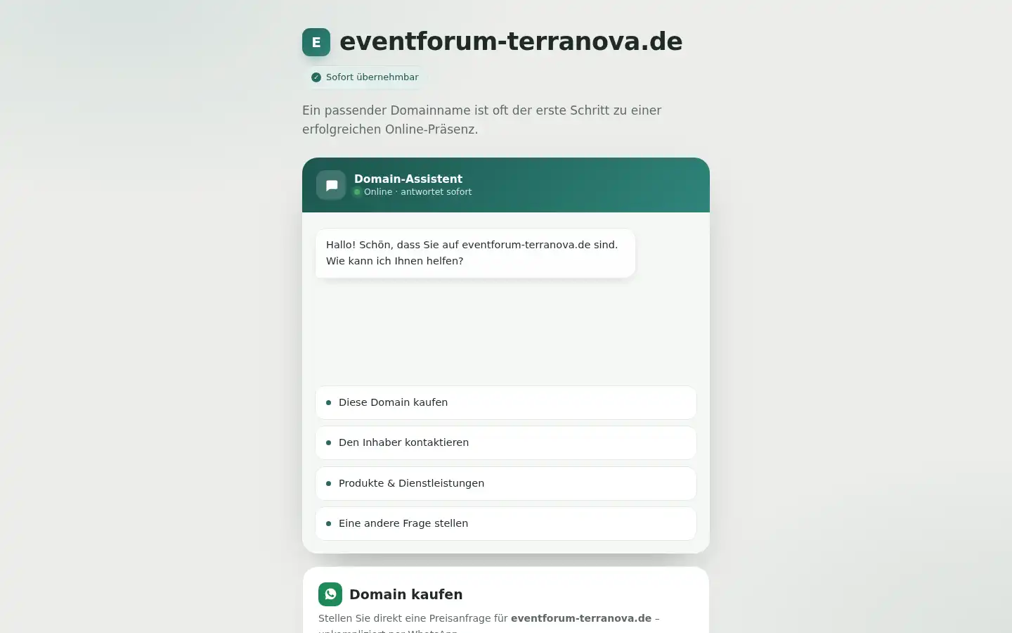 Screenshot of eventforum-terranova.de