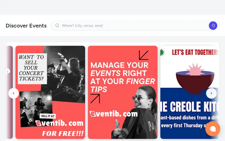 Screenshot of eventib.com