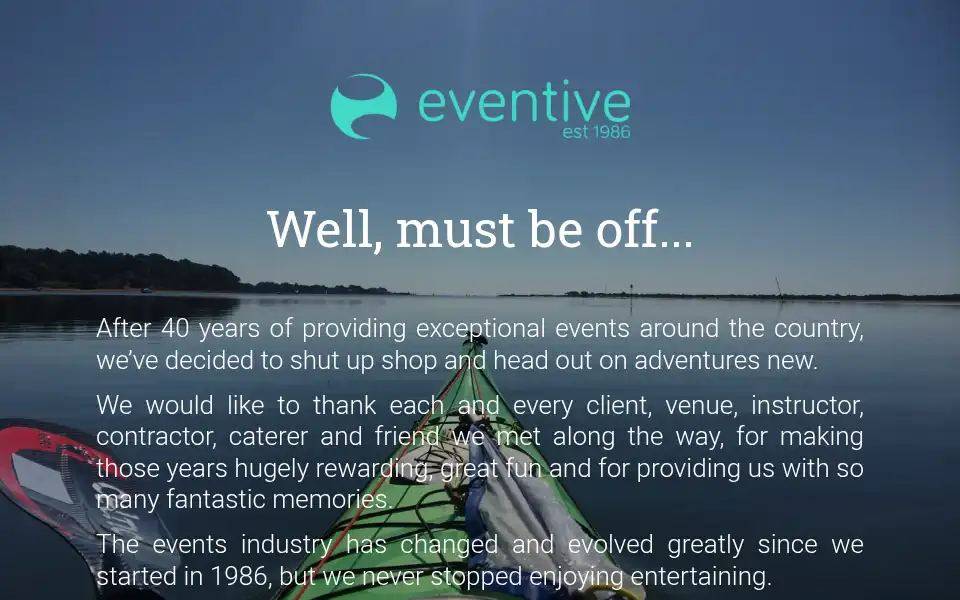 Screenshot of eventive.uk.com