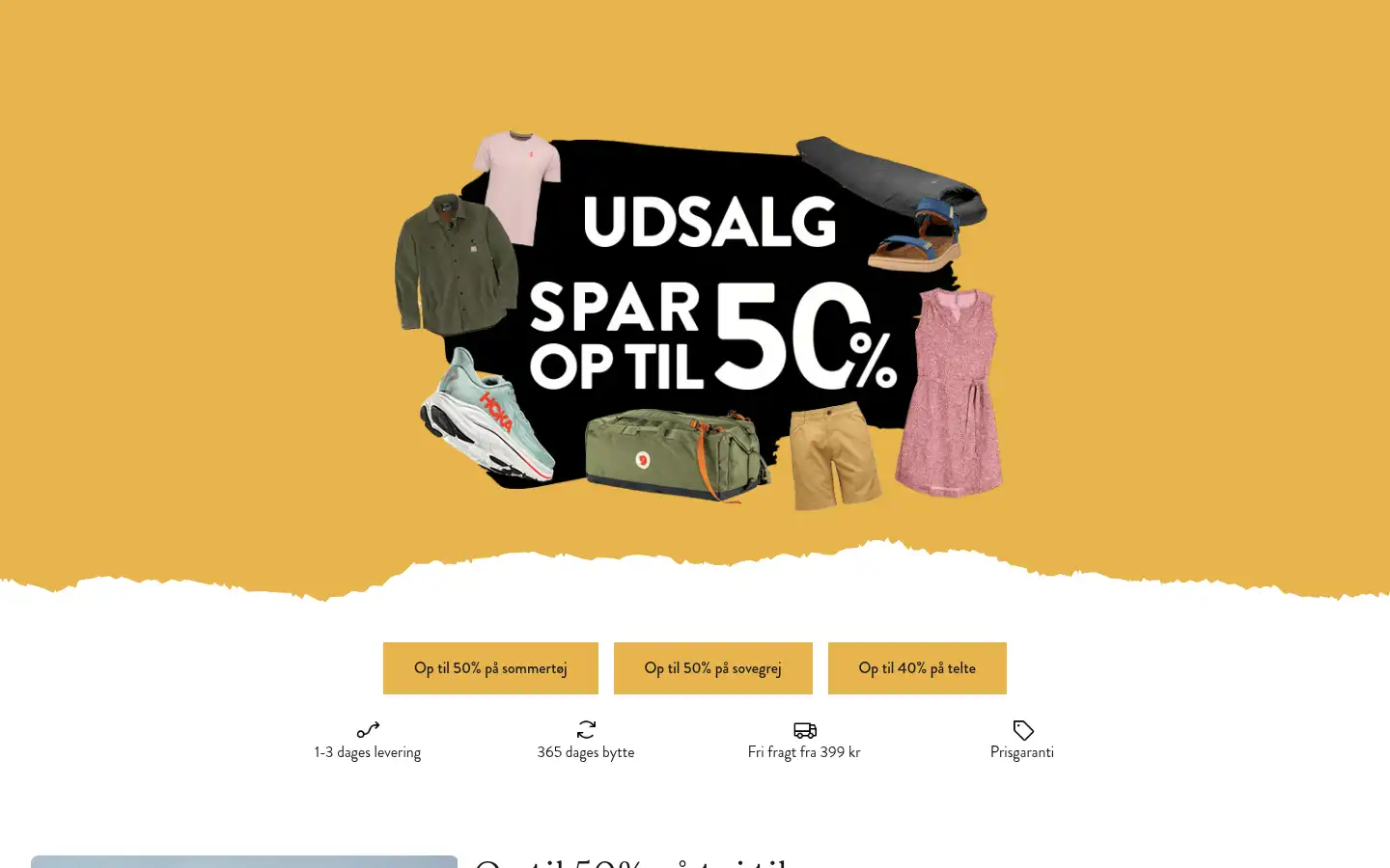 Screenshot of eventyrsport.dk