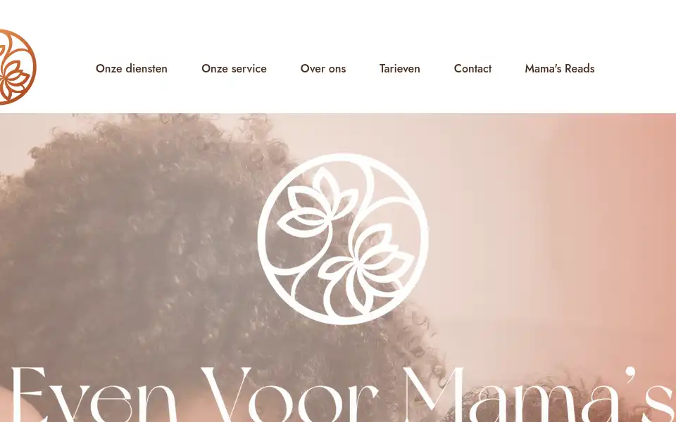 Screenshot of evenvoormamas.nl