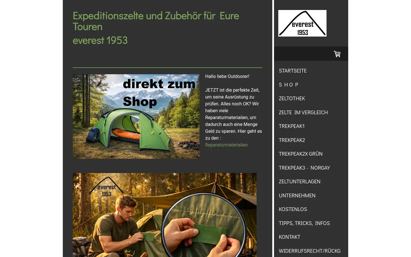 Screenshot of everest1953.de
