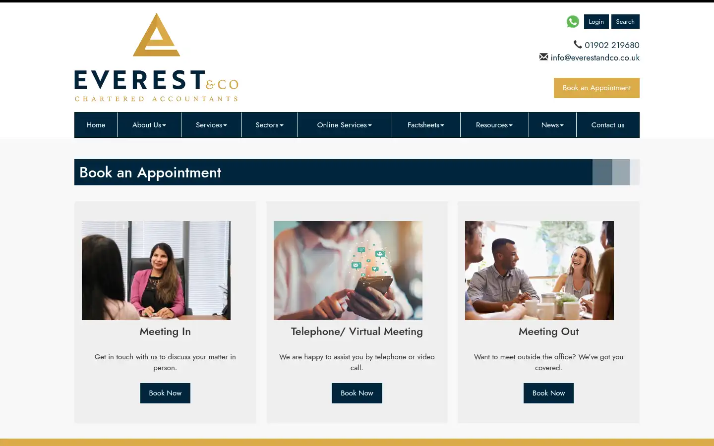 Screenshot of everestandco.co.uk