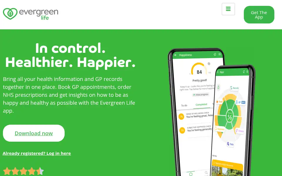 Screenshot of evergreen-life.co.uk