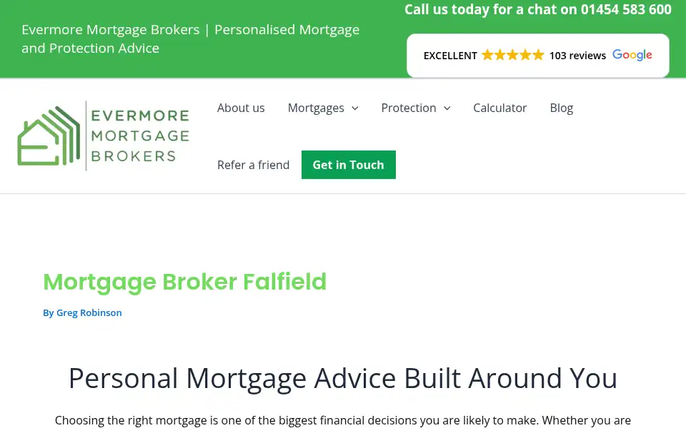 Screenshot of evermoremb.co.uk
