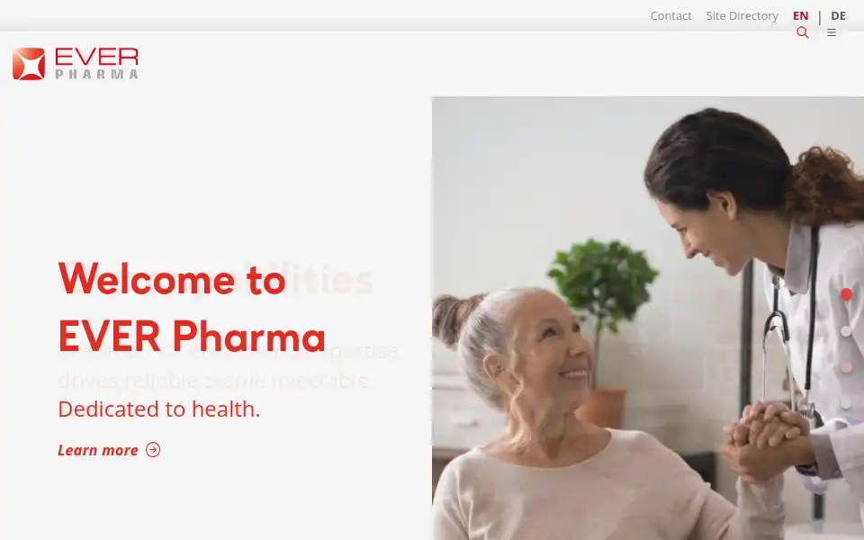 Screenshot of everpharma.com