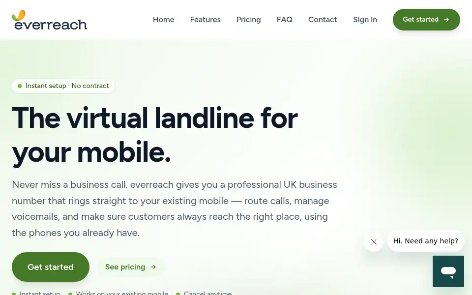 Screenshot of everreach.co.uk