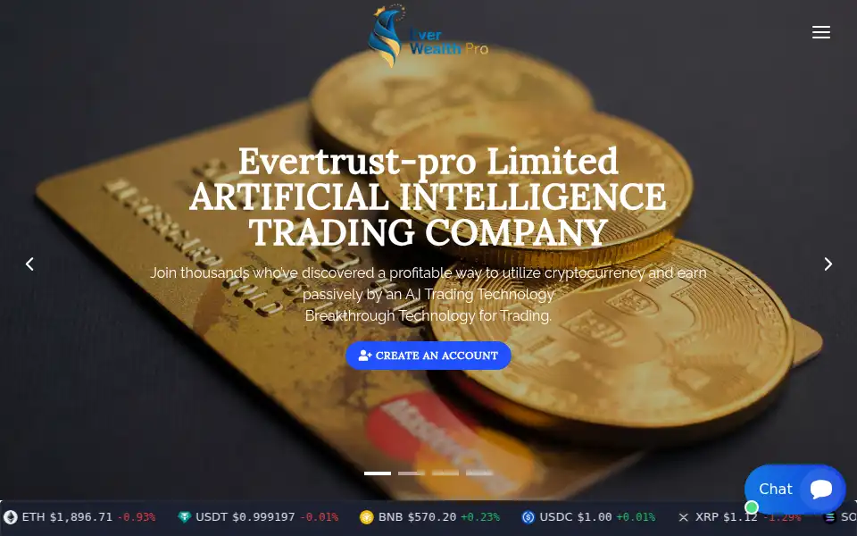 Screenshot of everwealth-pro.com