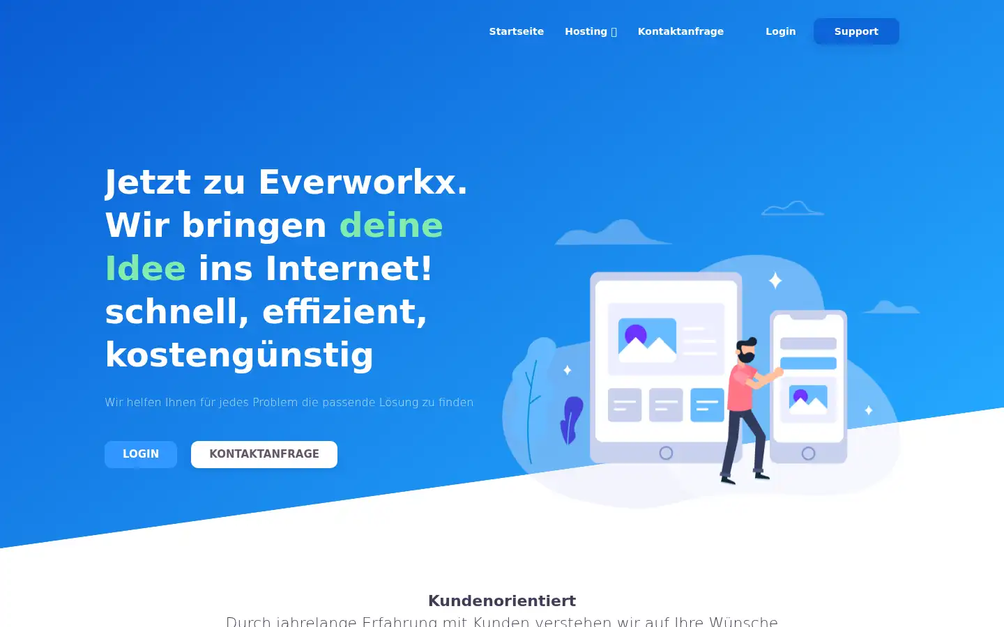 Screenshot of everworkx.de