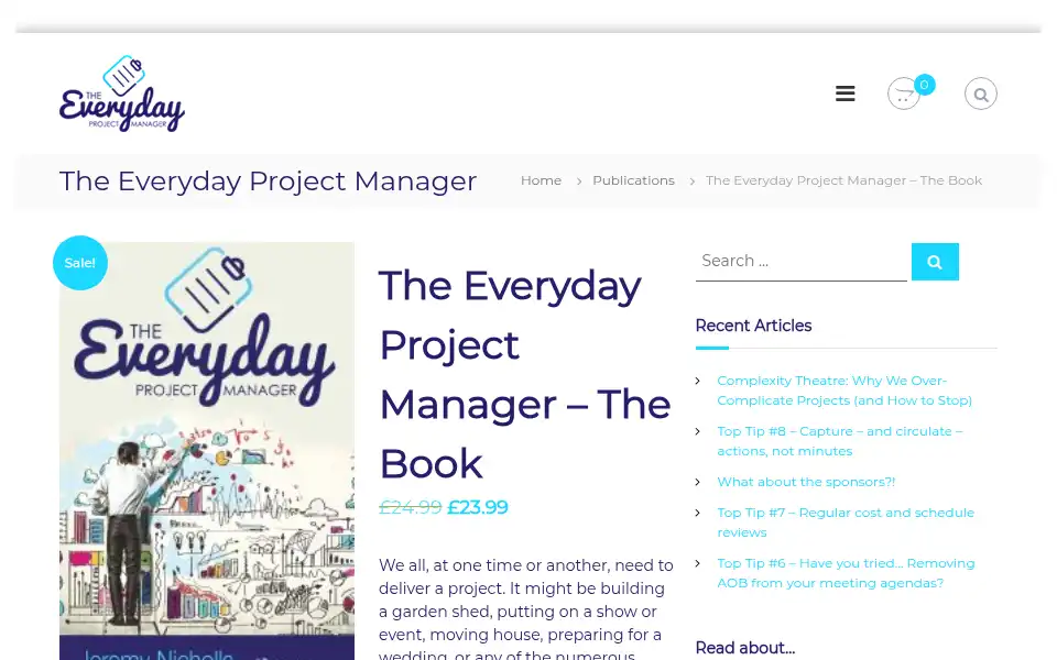 Screenshot of everydaypm.co.uk
