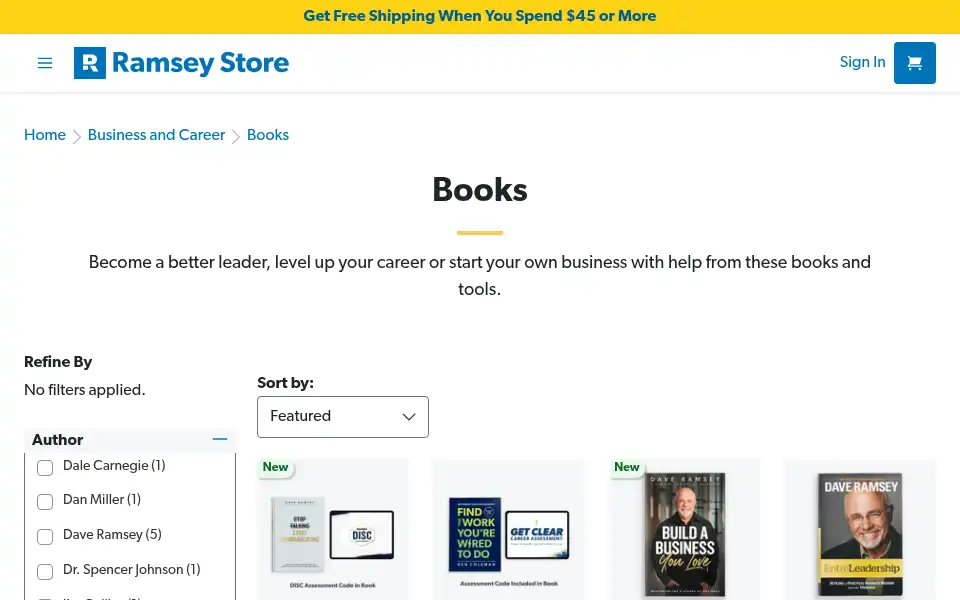 Screenshot of everydollar.com