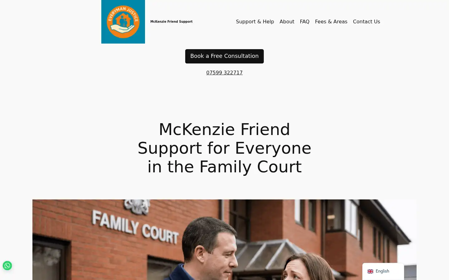 Screenshot of everymanjustice.co.uk