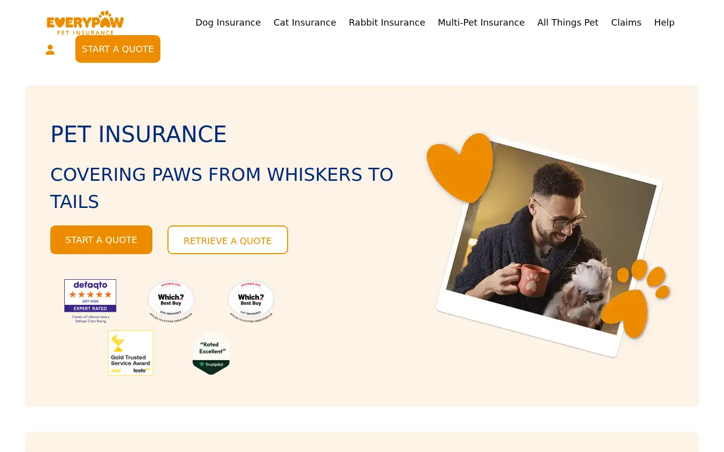 Screenshot of everypaw.com