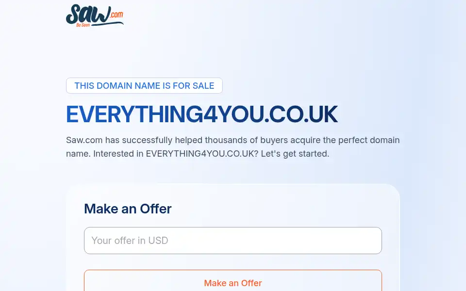 Screenshot of everything4you.co.uk