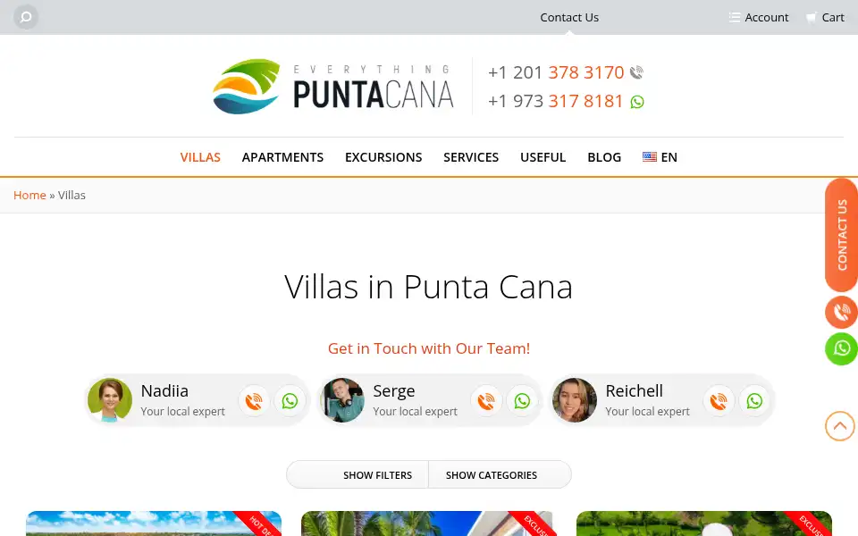 Screenshot of everythingpuntacana.com