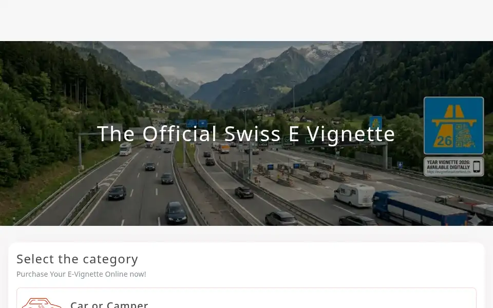 Screenshot of evignetteswitzerland.ch
