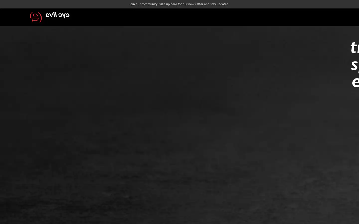 Screenshot of evileye.com