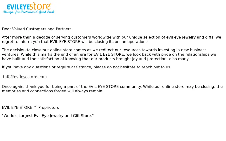 Screenshot of evileyestore.com