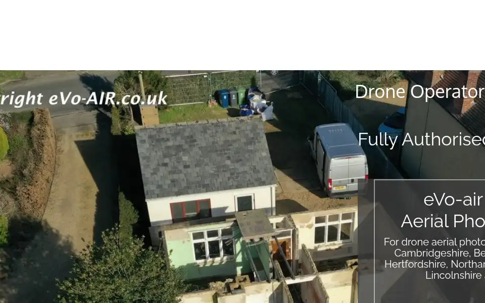 Screenshot of evo-air.co.uk