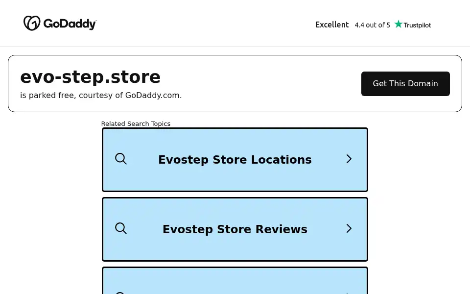 Screenshot of evo-step.store