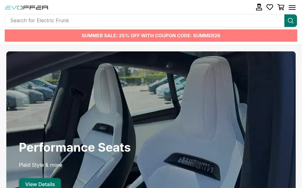 Screenshot of evoffer.com