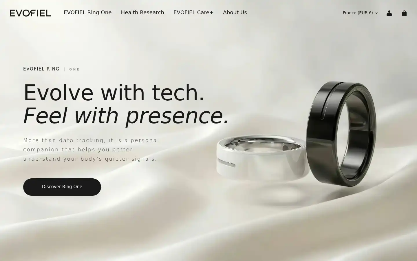Screenshot of evofiel.com