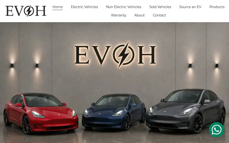 Screenshot of evoh.co.uk