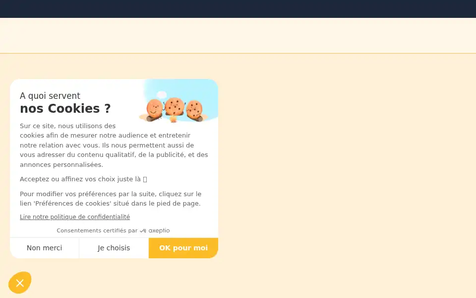 Screenshot of evoliz.com