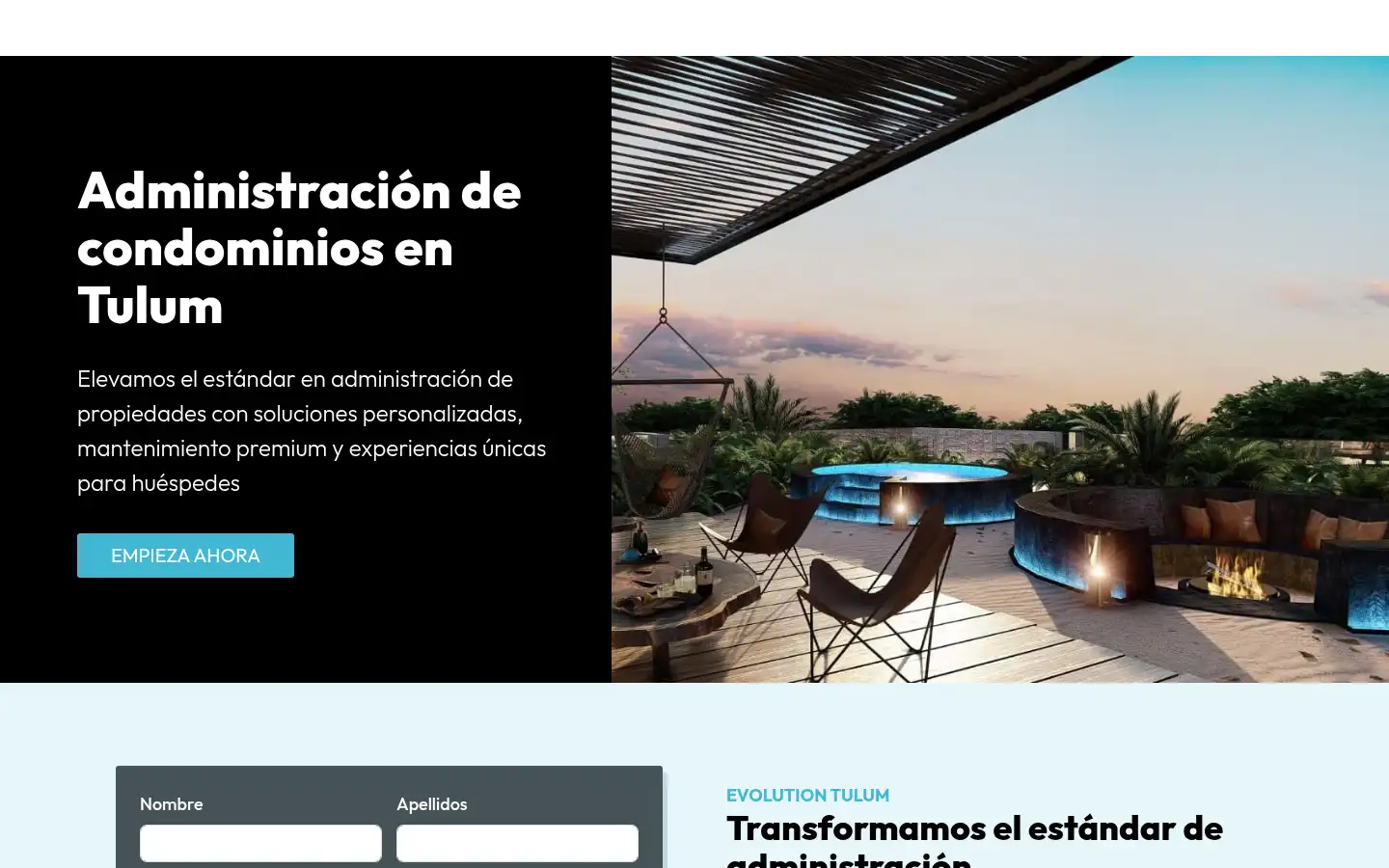 Screenshot of evolutiontulum.com