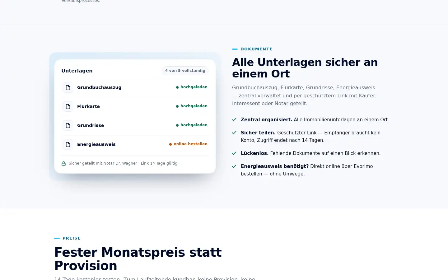 Screenshot of evorimo.de