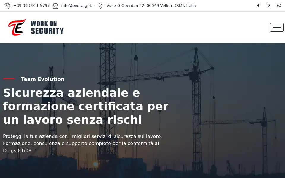 Screenshot of evotarget.it
