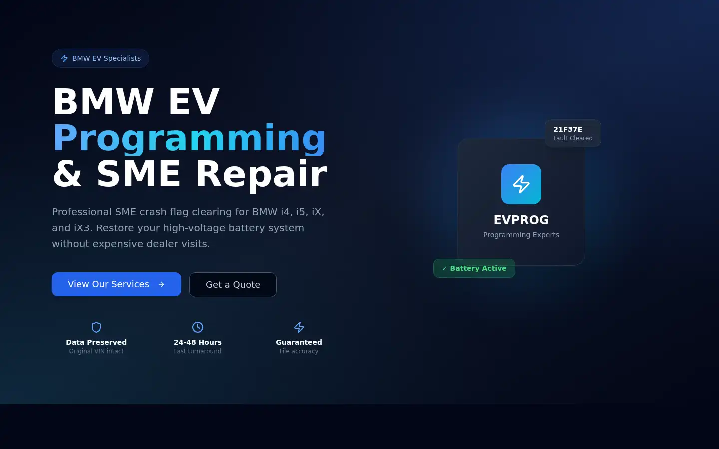 Screenshot of evprog.com