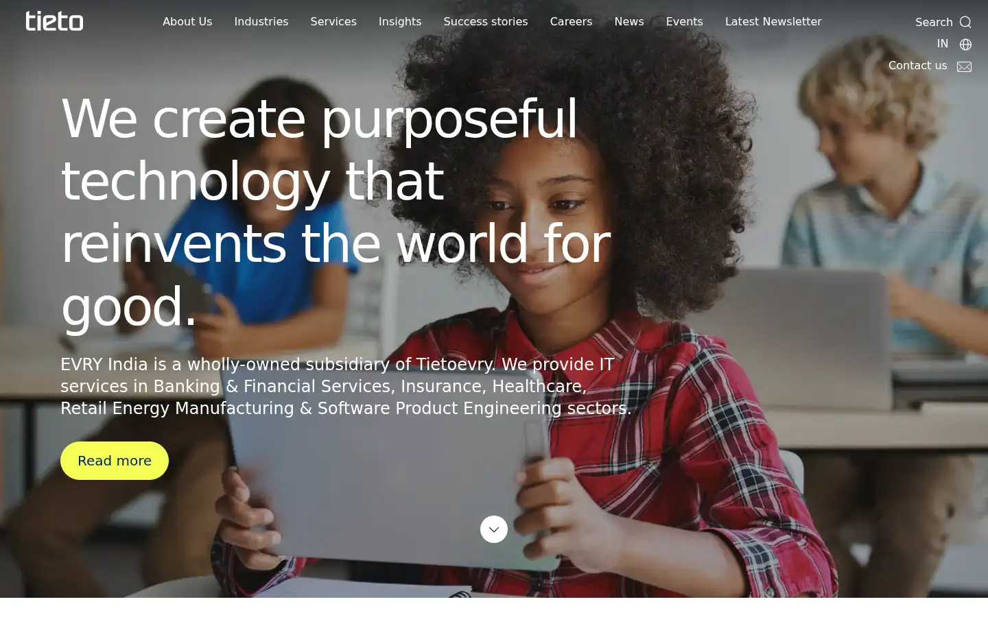 Screenshot of evry.com