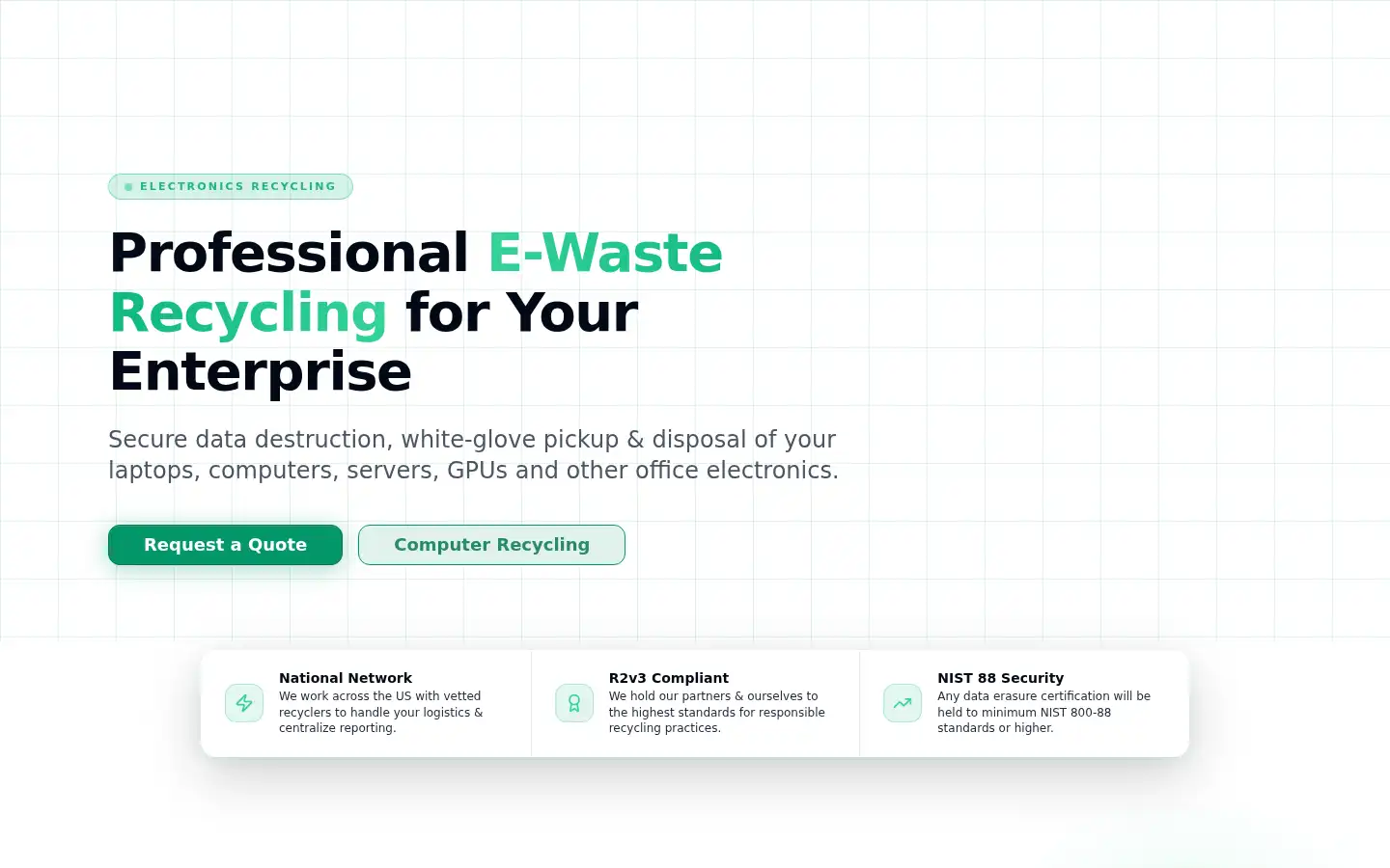 Screenshot of ewastesquad.com