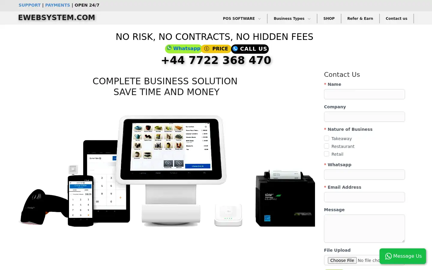 Screenshot of ewebsystem.com