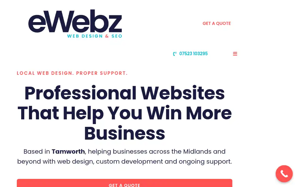 Screenshot of ewebz.co.uk