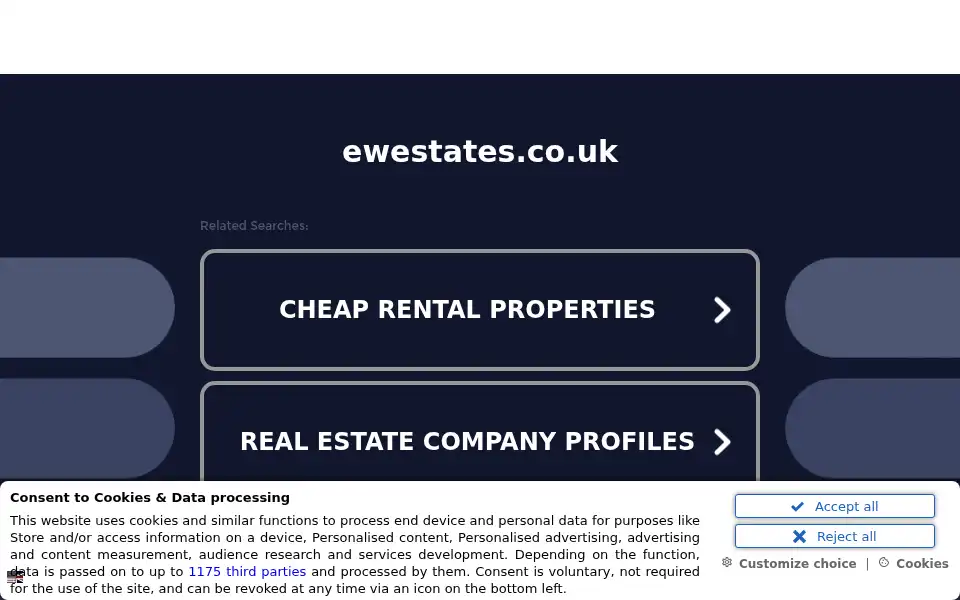 Screenshot of ewestates.co.uk