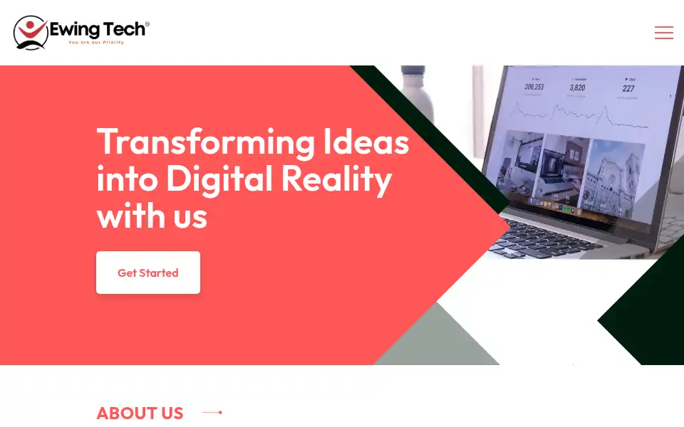 Screenshot of ewing-tech.com