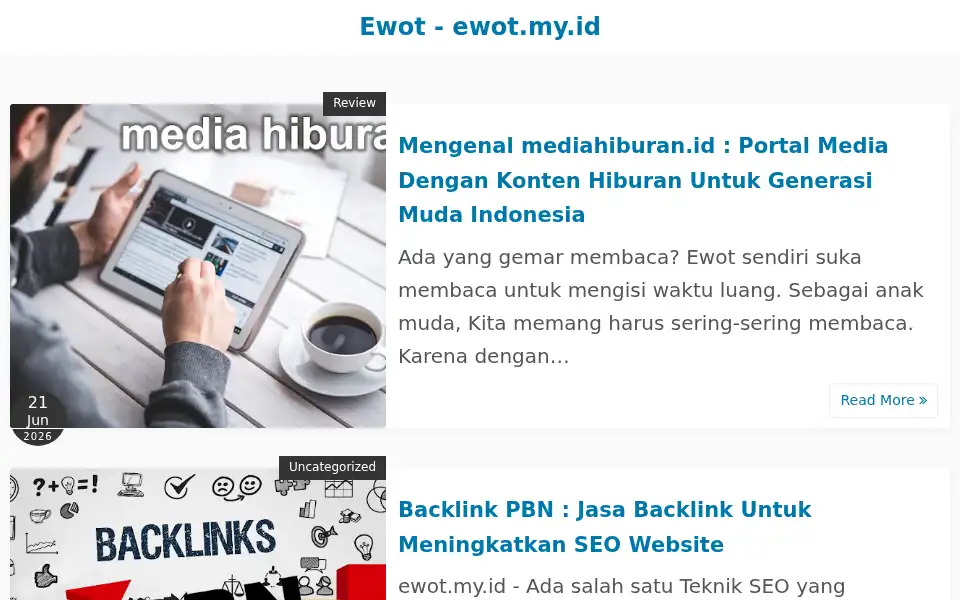Screenshot of ewot.my.id