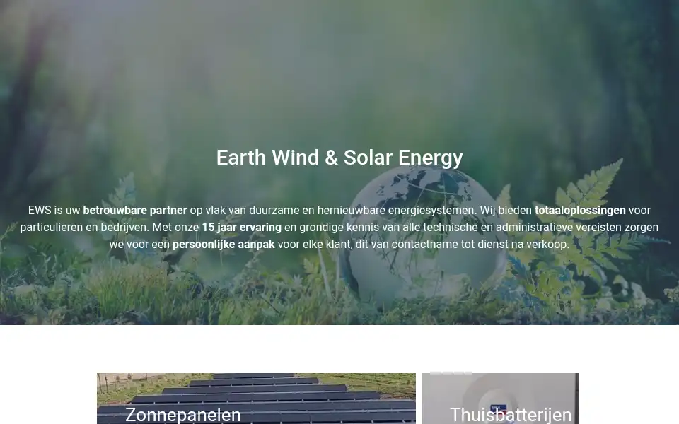 Screenshot of ewsenergy.be